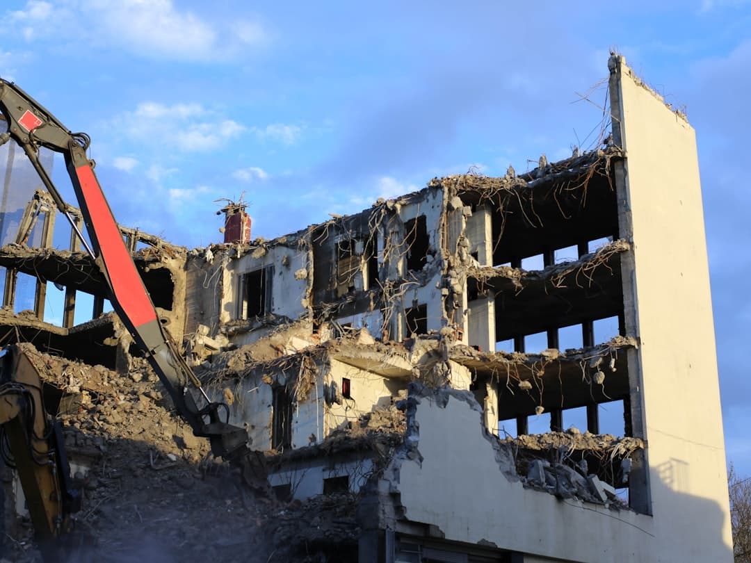 Travaux de démolition
