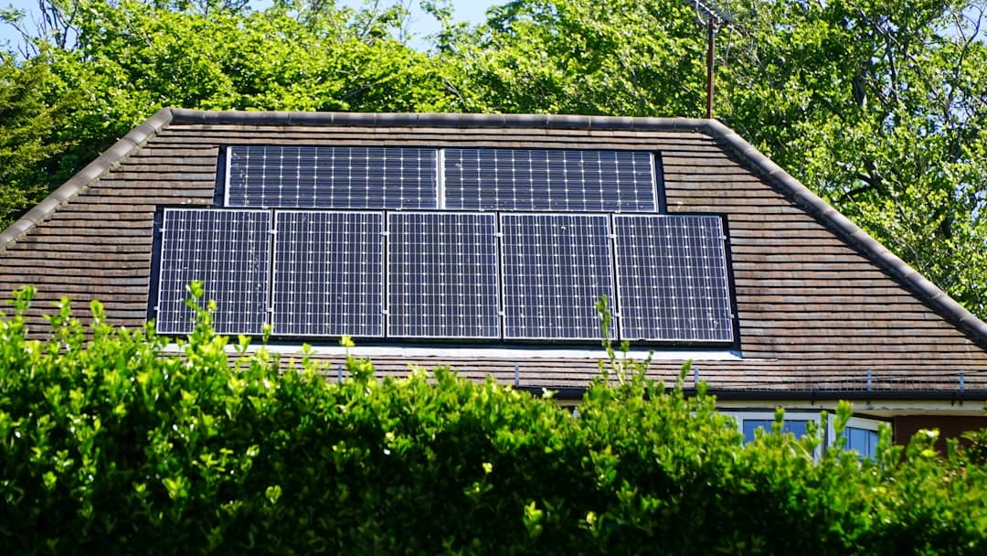Installation de panneaux solaires